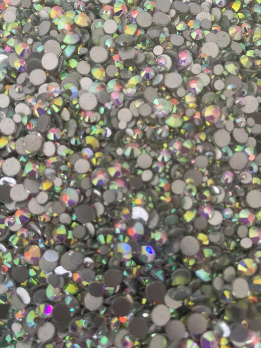 Diamond Rainbow Rhinestone mix sizes of 1440pcs
