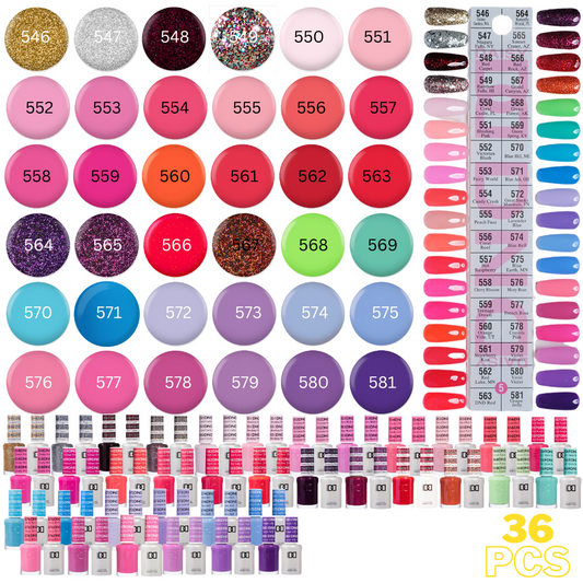 DND Collection #5 36pcs Gel and Nail Polish Duo